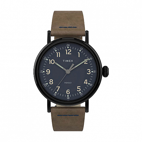 Timex® Standard 40mm Leather Strap - Brown